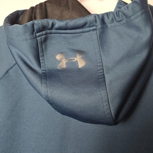 UNDER ARMOUR Teal Blue Pullover Hoodie Size Medium - Picture 7 of 11